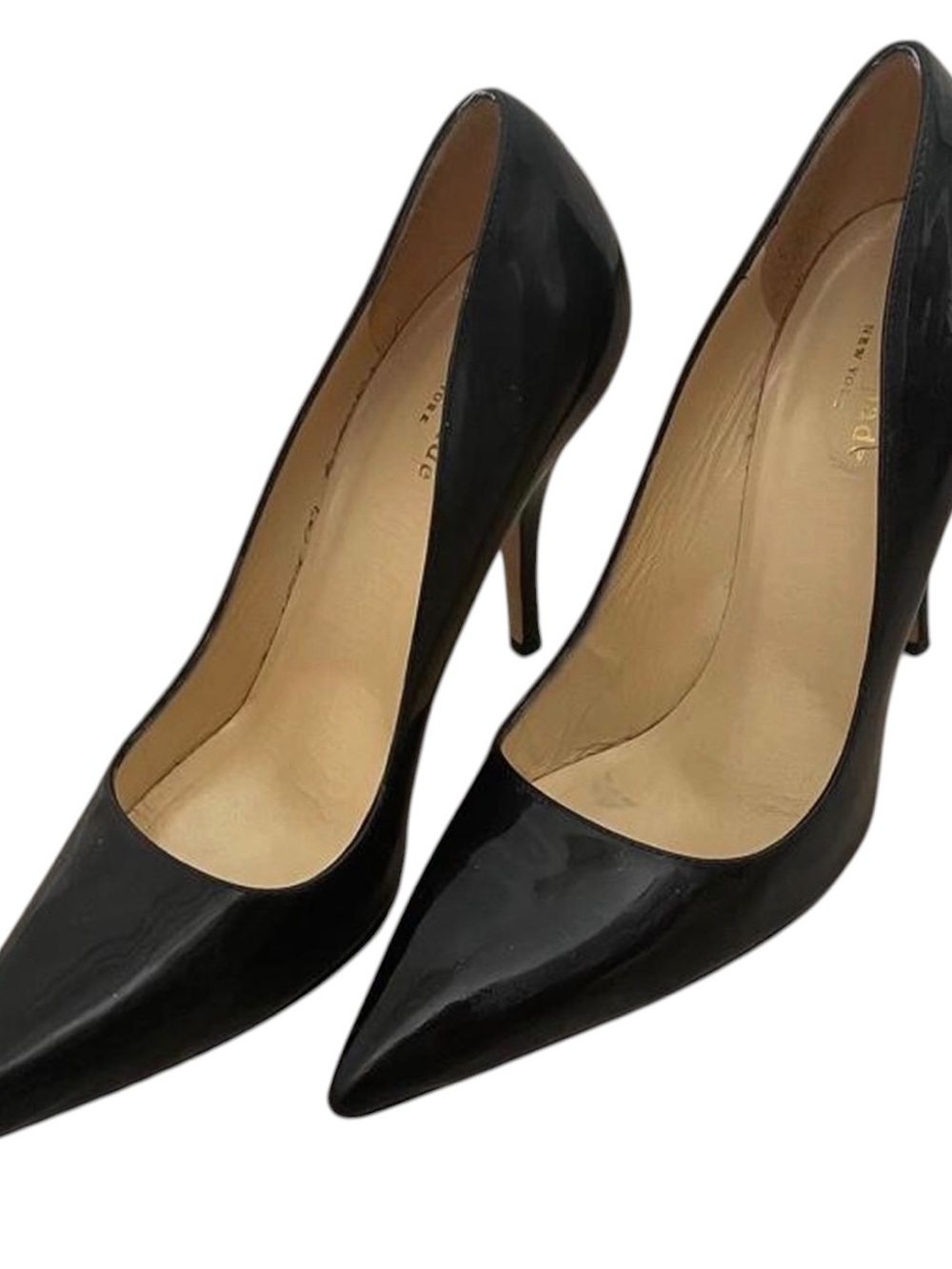 Kate Spade Classic Black Patent Leather Pointed-Toe Stiletto Pumps Size 7